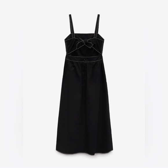 NWT Zara black point dress - Picture 9 of 10